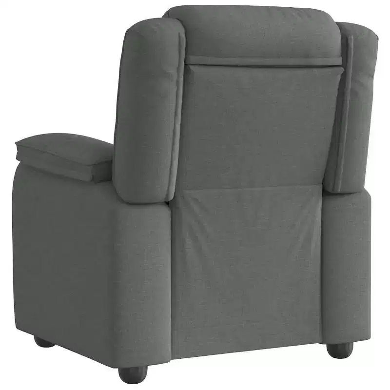 vidaXL Recliner Chair Dark Grey Polyester, Metal, Plywood, Foam, PP Fiber