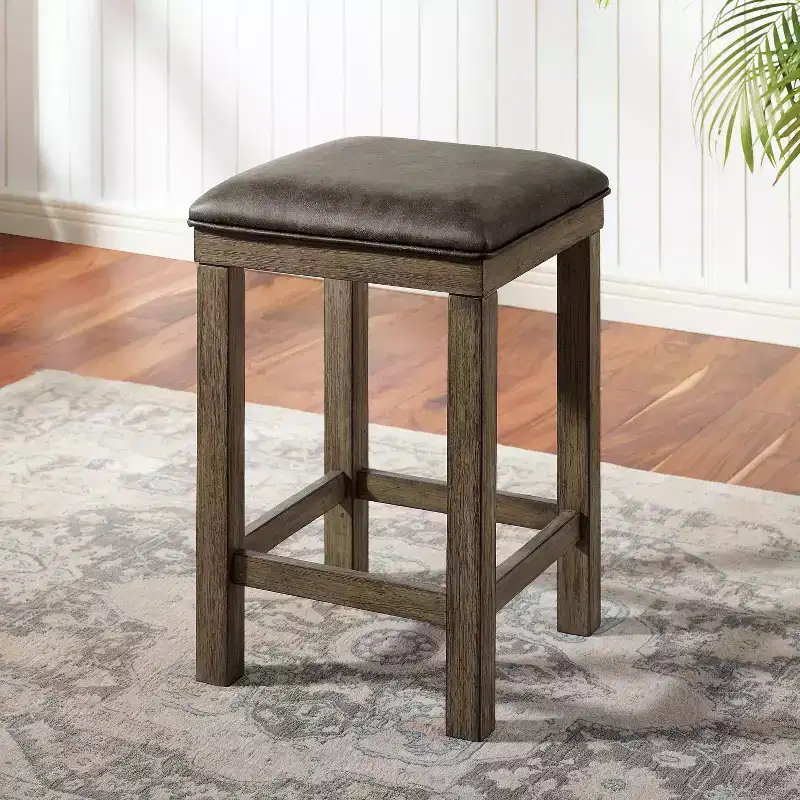 4pc Cohasset Counter Height Dining Set with USB Plug Gray - HOMES: Inside + Out