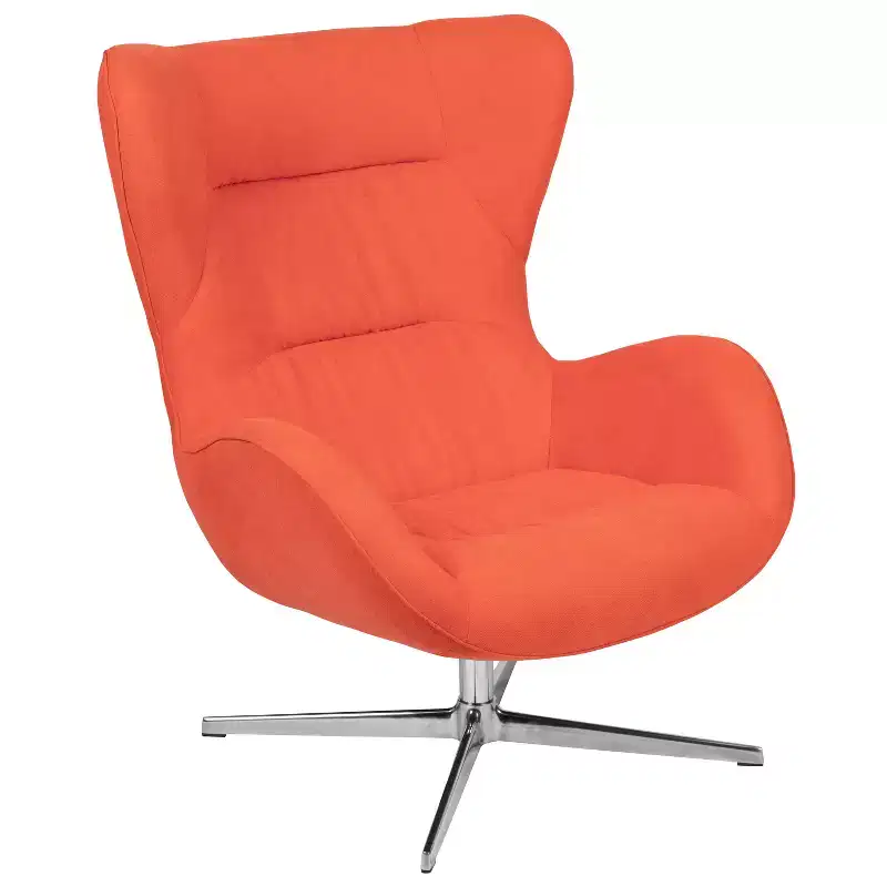 Flash Furniture Home and Office Retro Swivel Wing Accent Chair