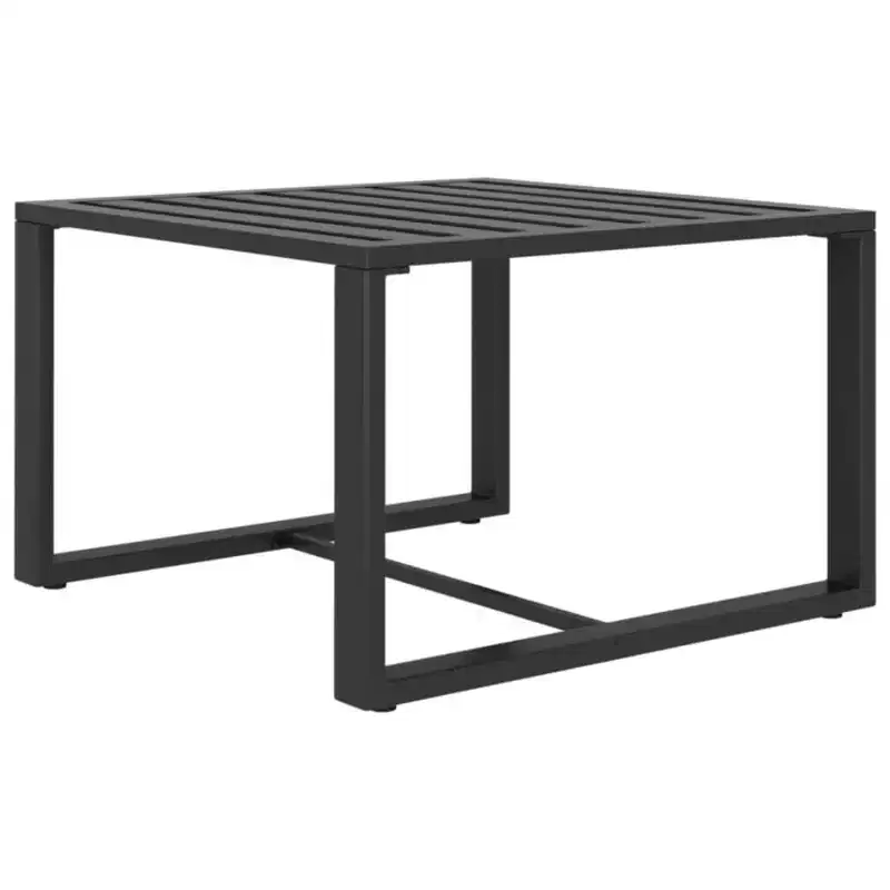 vidaXL Patio Furniture Set Sectional Sofa with Cushions Aluminum Anthracite