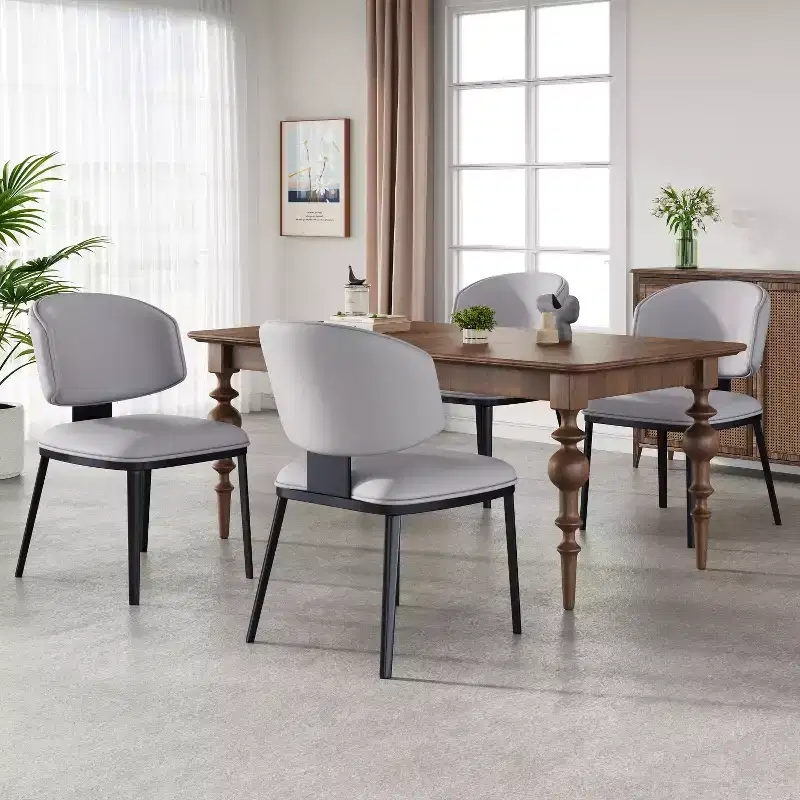 Christopher Knight Home Enoch Modern Faux Leather Upholstered Dining Chairs (Set of 4)