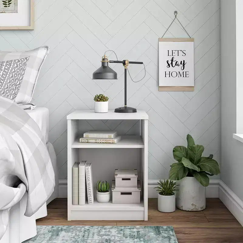 This Classic Nightstand combines contemporary style with smart storage solutions, creating a space saving furniture piece that works well in.