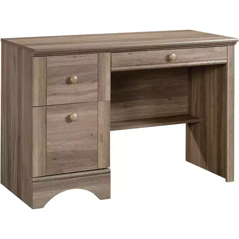 HomeStock All Purpose Drawer Harbor View Computer Desk Brown Salt Oak Finish 43.5 x 19.40 x 28.98