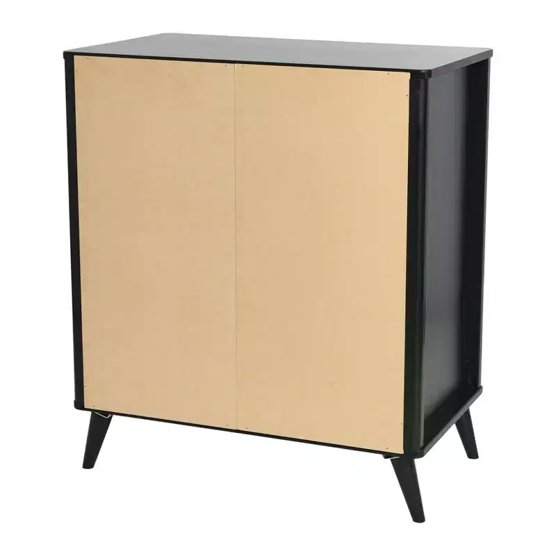 Yume Mid Century Modern Solid Wood Dresser Chest of 3 Drawers