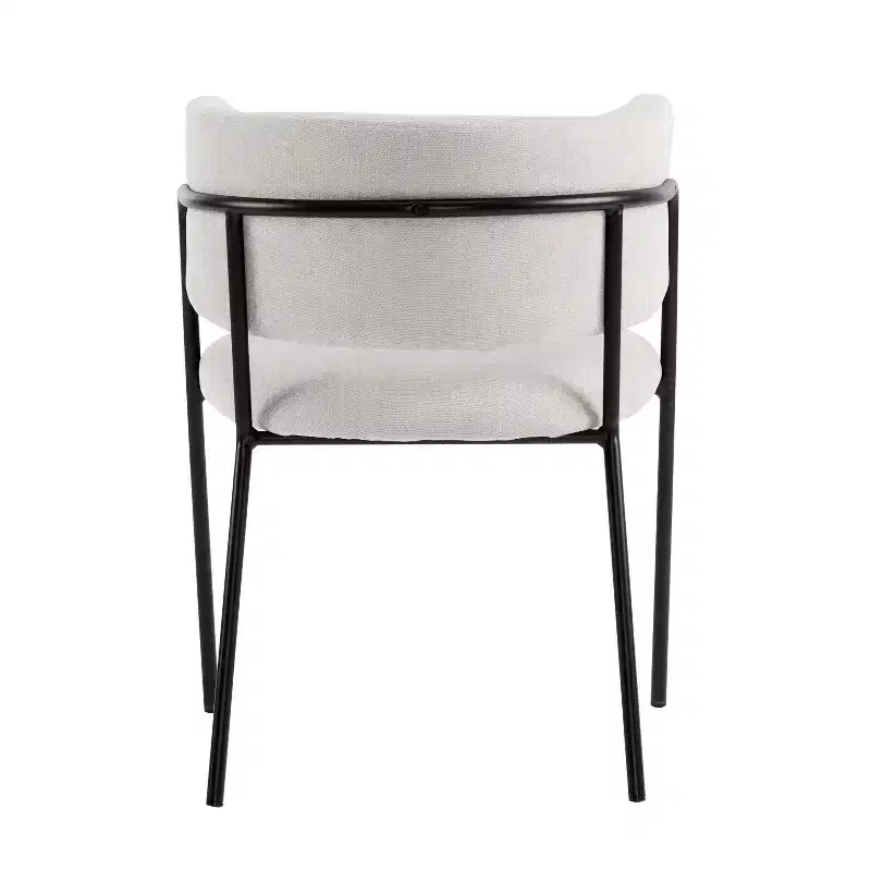 Christopher Knight Home Nest Modern Upholstered Dining Chairs with Metal Frame (Set of 2)