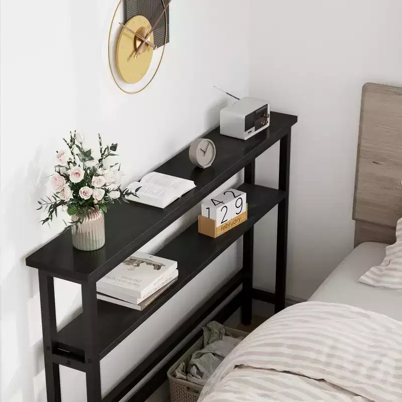 Slim Entryway Console Table - 2-Tier Narrow Side Table for Hallway & Living Room