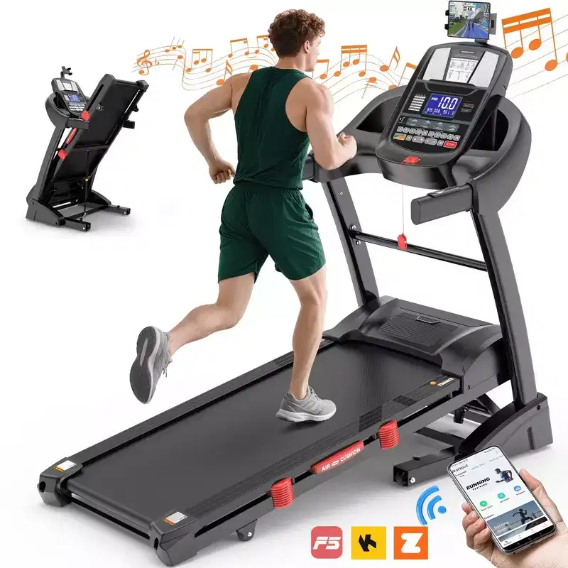 5 HP Treadmill  Limited-Time Deal, 330lb Capacity Folding Treadmill with Incline, Treadmills for Home/Office, Electric Walking Exercise Machine