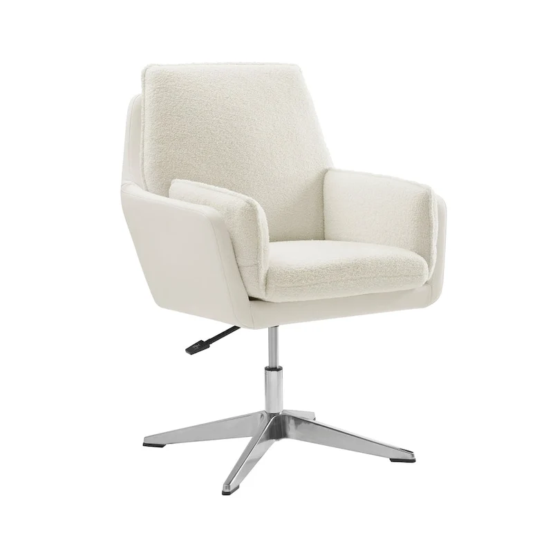 Marcia Swivel Sherpa Chair Accent Chair
