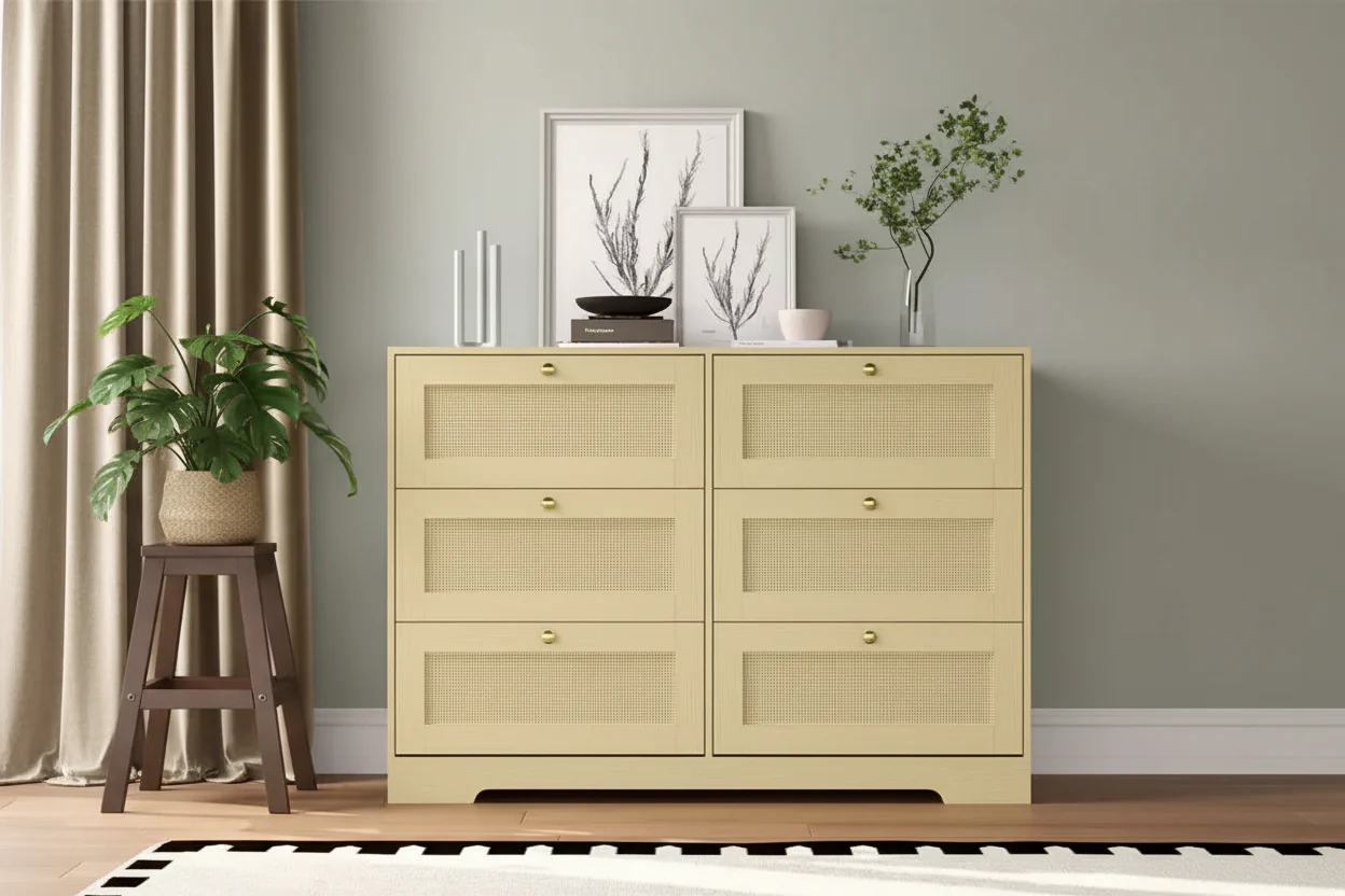8 Drawer Dresser with Spacious Storage Compartments