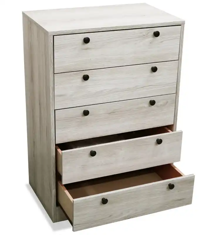 Bedroom Chest of Drawers, 5-Drawer, 24.6W x 36.2H, Made in Canada