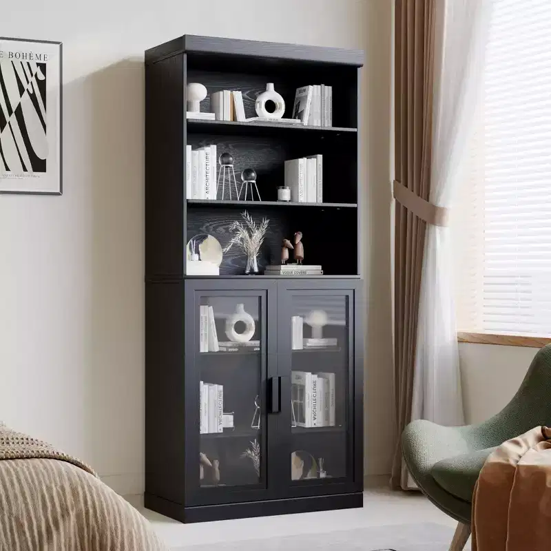Glass Door Locker | Stylish, Elegant. Large Storage Capacity, Practical And Beautiful. Keeps Home Tidy.