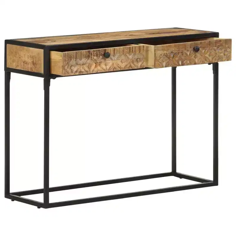 Solid Mango Wood Console Table 39.4x13.8x29.5