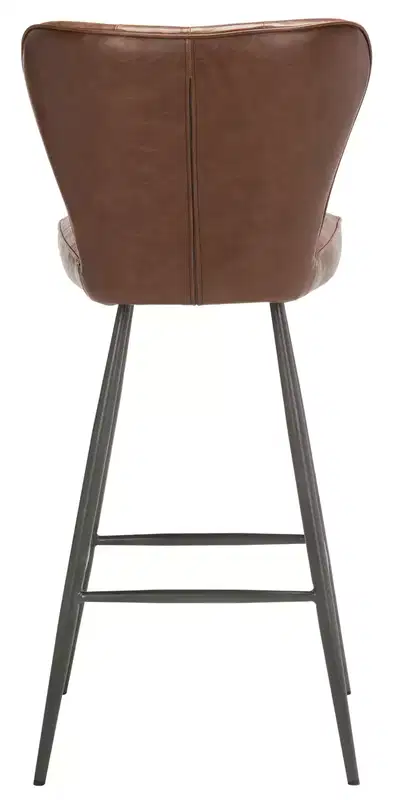 Aster Mid-Century Modern Tufted Bar Stool (Set Of 2) - FOX1703 - Safavieh Couture