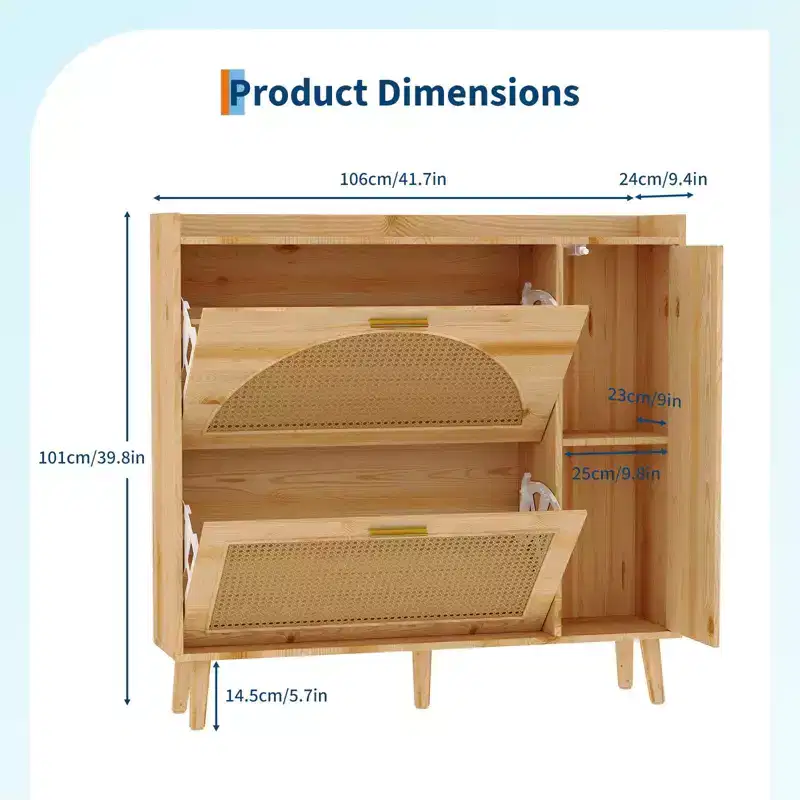 Cabinet, Adjustable Shelf Storage Organiser for Hallway, Bedroom, Living Room