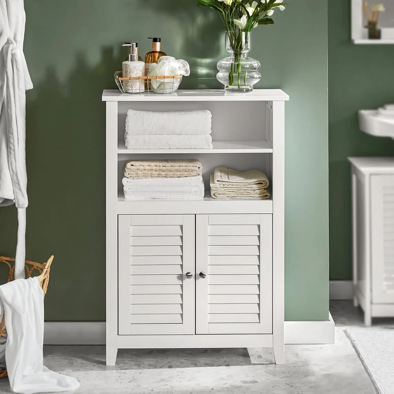Haotian BZR13-W, Bathroom Cabinet Bathroom Shelf Bathroom Storage Cabinet Unit