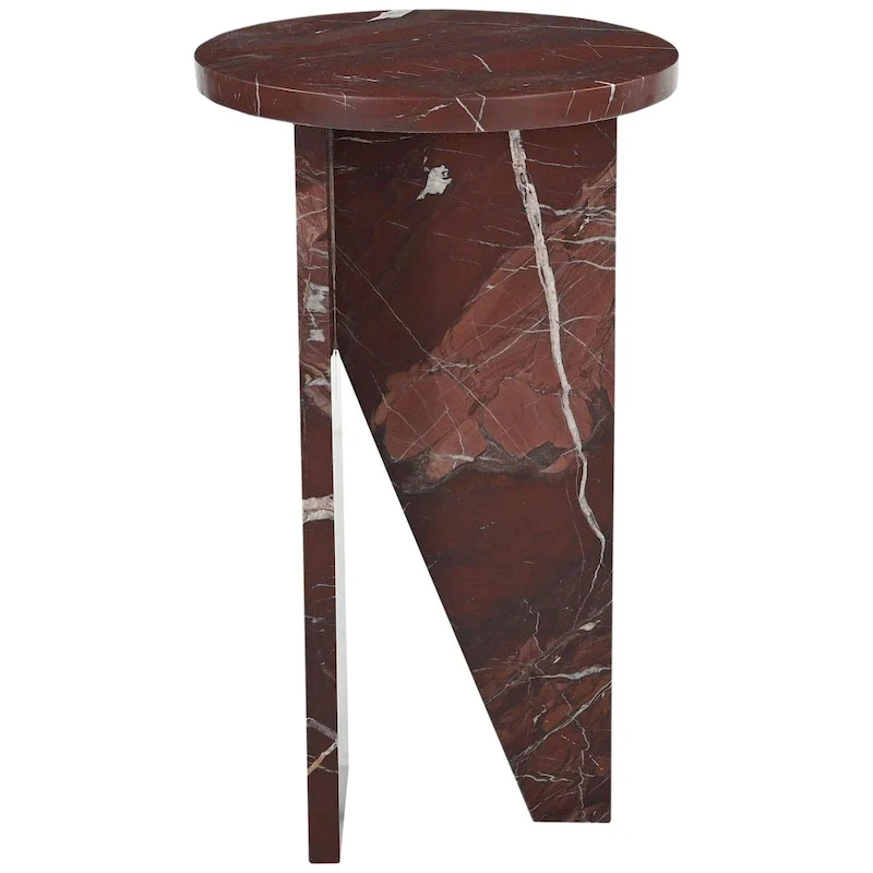 SAFAVIEH Couture Devlin Marble Drink Table - 12Wx12Dx20H