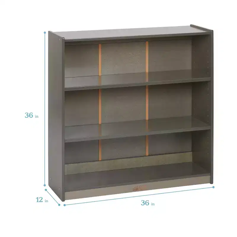 ECR4Kids Wooden Classic Bookcase with Adjustable Shelves, 36in, Classroom Bookshelf