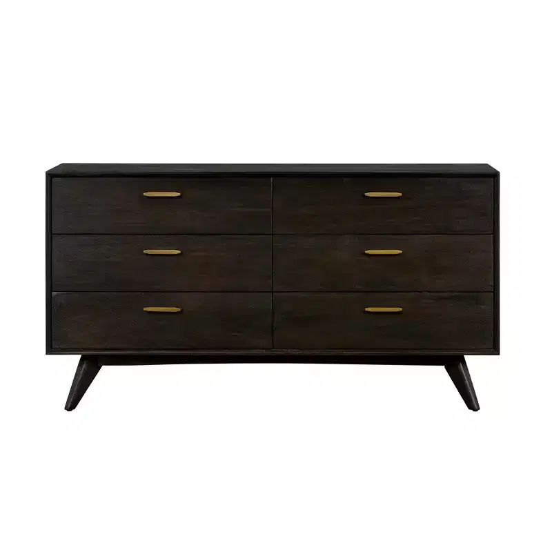 6 Drawer Mid-Century Modern Dresser
