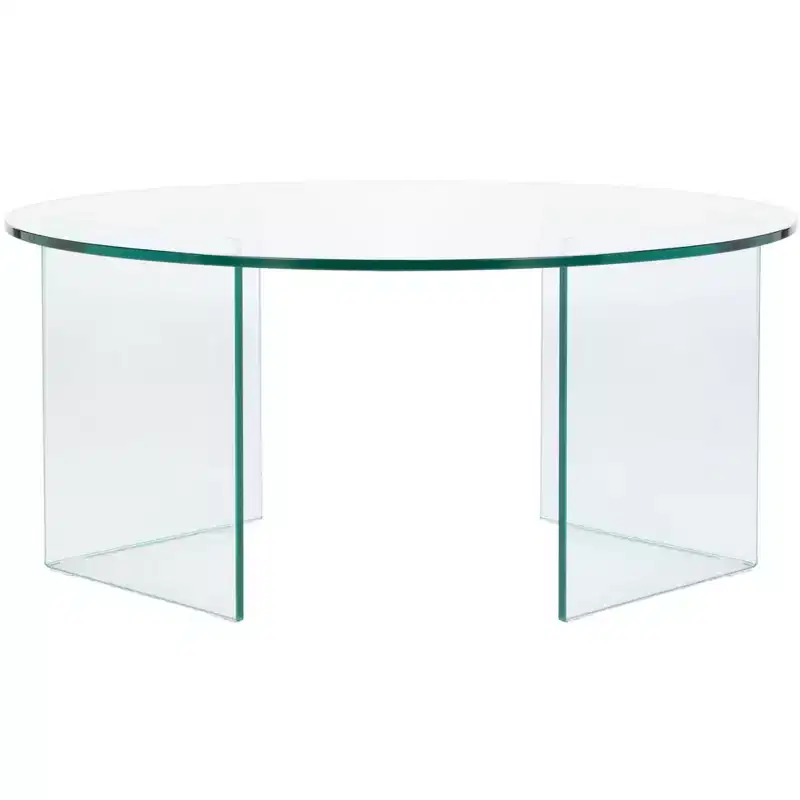 Carsten Temp Glass Coffee Table - COF7302A-2BX - Clear - Safavieh