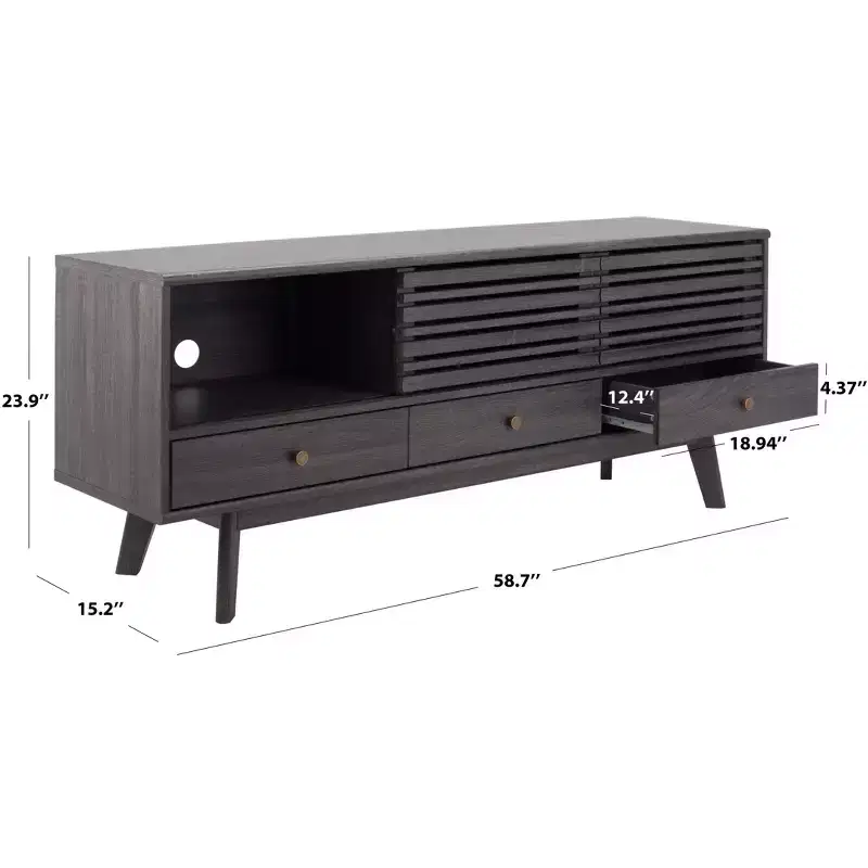 Alatar 3 Drawer 1 Shelf Media Stand - MED9613 - Safavieh