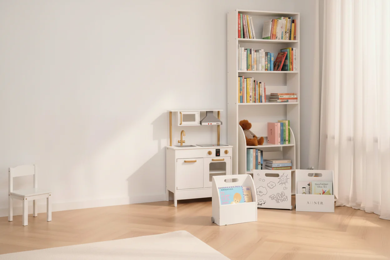 Display Bookcase Kids Furniture - White