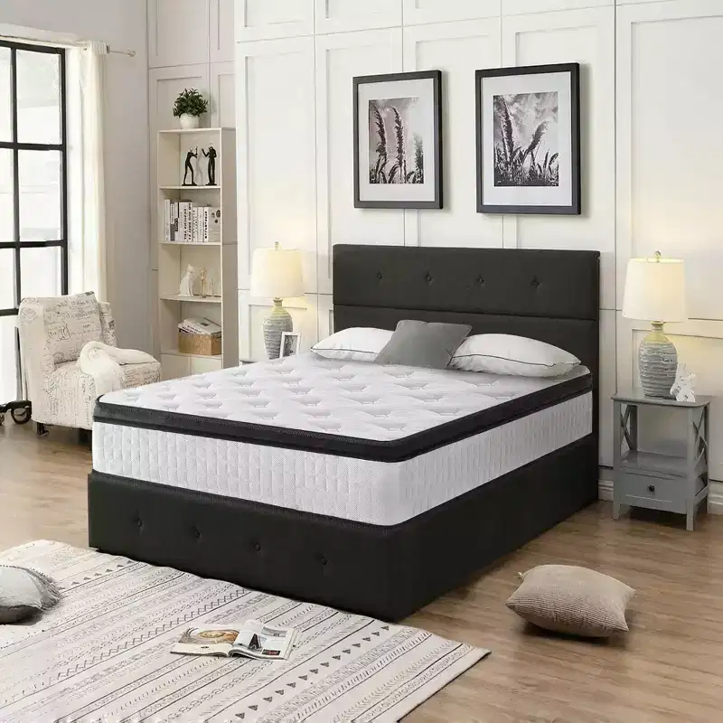 GDFStudio Cliff Modern 12 Breathable Cool Cover and Memory Foam Hybrid Mattress