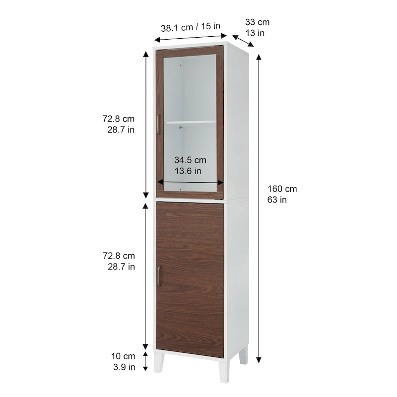 Teamson Home Tyler Freestanding Linen Tower