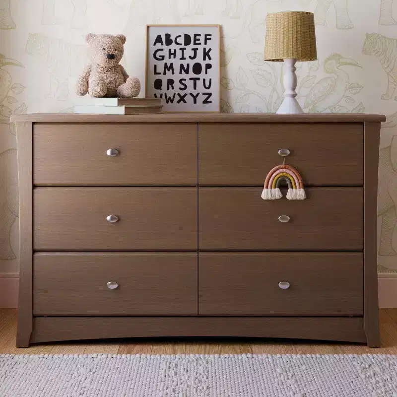 6-Drawer Double Dresser - Kids Bedroom Storage