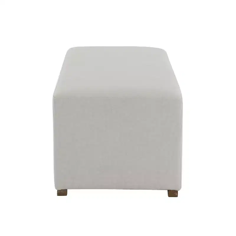 Christopher Knight Home Amily Modern Rubberwood Upholstered Long Ottoman