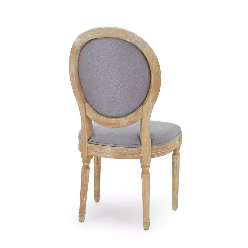 GDFStudio Newman Traditional Upholstered Rubberwood Dining Chairs (Set of 4)