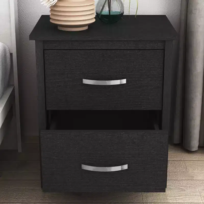 Galano Modern 2-Drawer Nightstand with Storage Set of 2 18.7 W  15.7 D  21.9 H