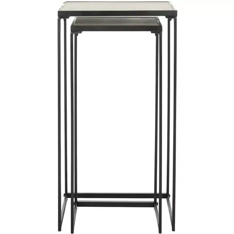 Contemporary End Table, Light Brown