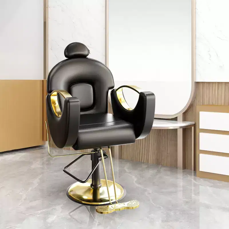 COZONY Barber Chair for Hair Stylist, Reclining Salon Chair with Hydraulic Height Adjustment & 360 Rotation, Max Load 330 LBS, Beauty Spa Equipment