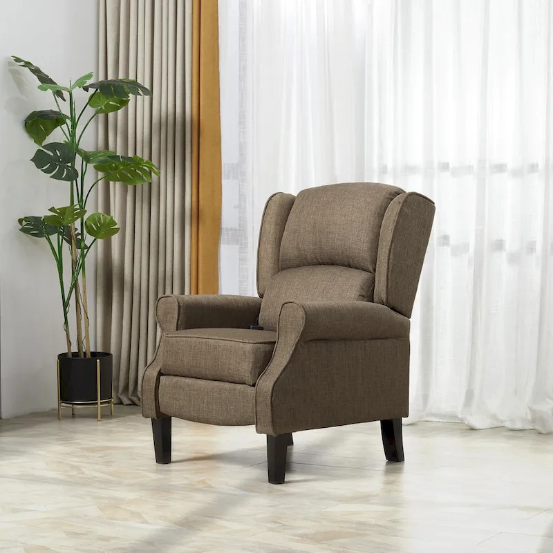 Heated Massage Recliner Chair with Lumbar Heating & Remote Controller