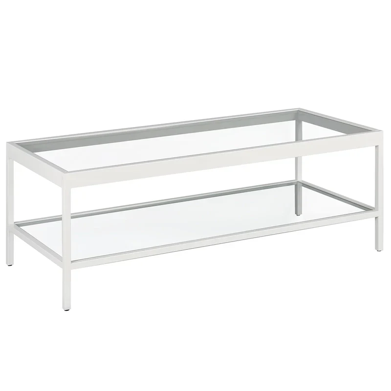 Alexis Metal and Glass Coffee Table