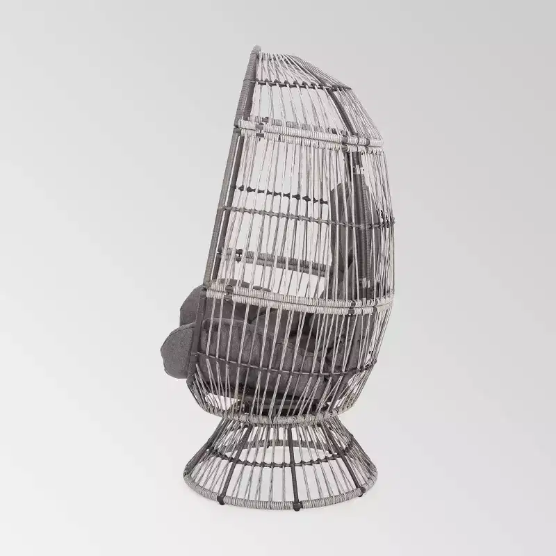 Pintan Wicker Swivel Egg Chair - Christopher Knight Home