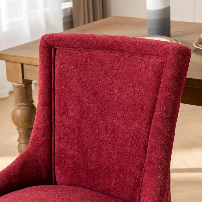 Traditional Tufted Ultra Upholstered Wingback Dining Chair Set of 4