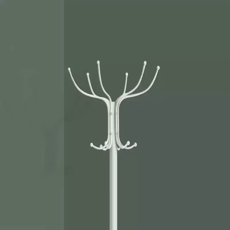 70 Metal Coat Rack 12 Hooks with Umbrella Holder Hall Tree