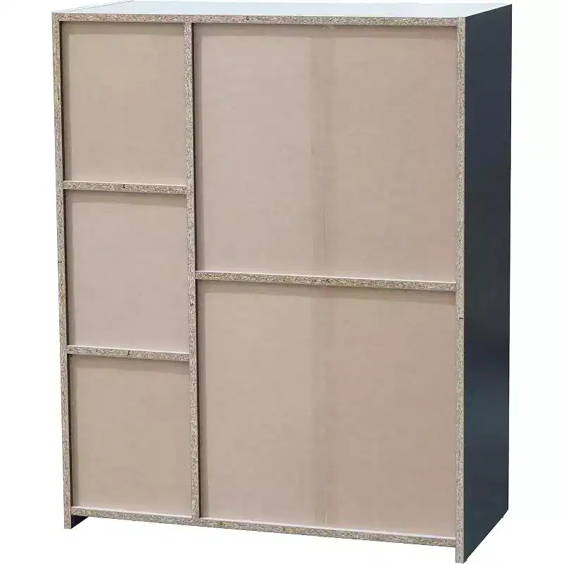 Kings Brand Furniture - Moreno 5 - Cube Wood Open Shelf Organizer Storage Bookcase, Gray/White