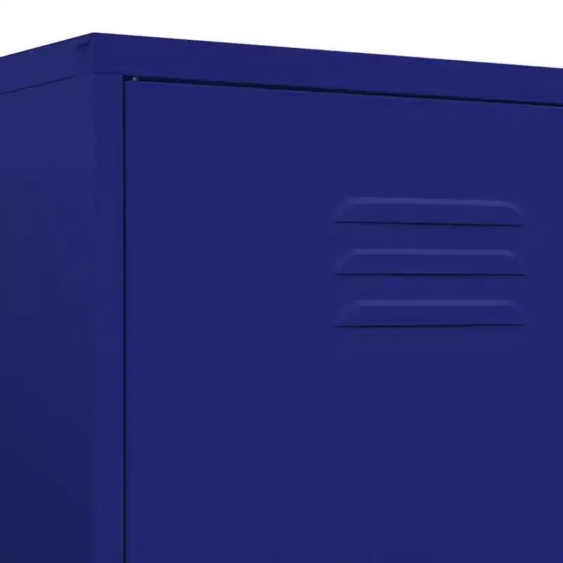 vidaXL Wardrobe Navy Blue 35.4x19.7x70.9 Steel