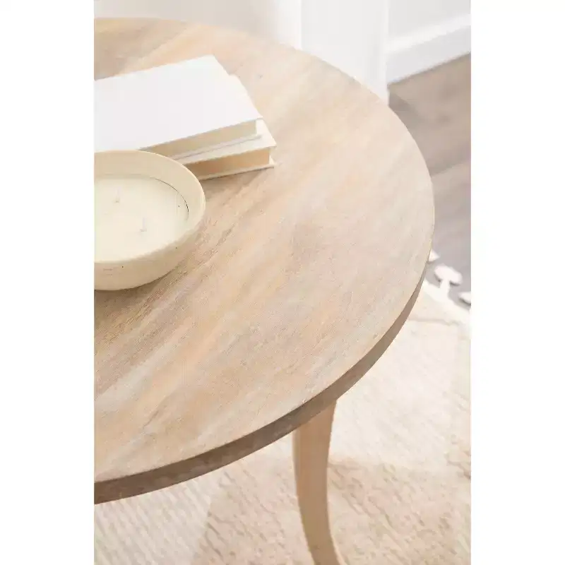 Kate and Laurel Mariona Round Entryway Table, 26x26x30, Natural
