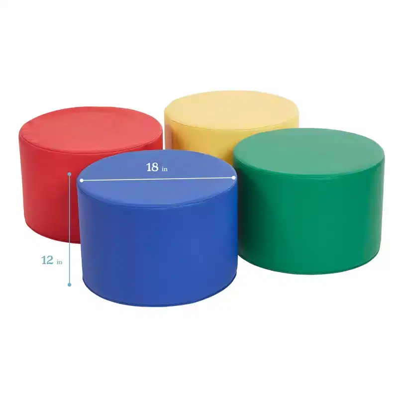 SoftZone Round Ottoman 4-Piece