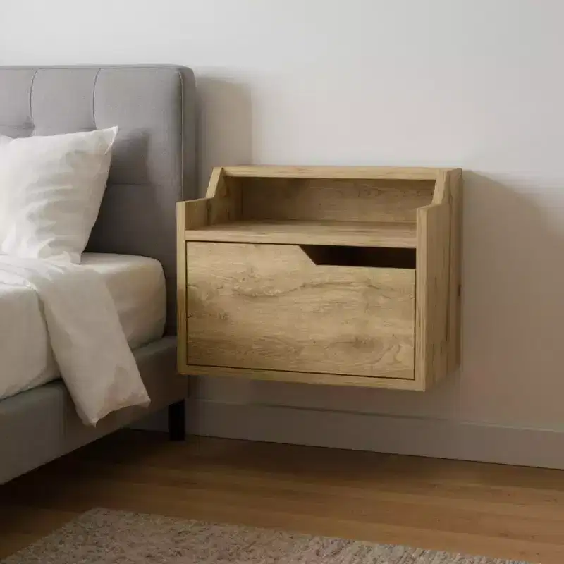 3-Drawer Dresser with Mirror, Bedroom Chest of Drawers with Wooden Frame