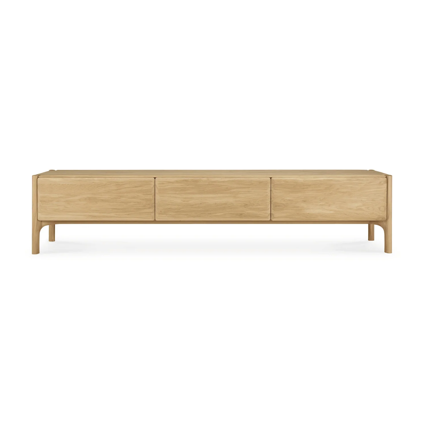 Modern Oak Oak Entertainment Cabinet with Storage for Living Room