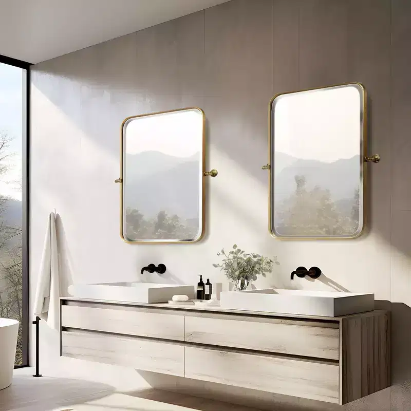 PexFix 31x23Aluminum Fine Edge Wall Mirror Set of 2