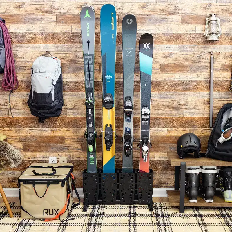 StoreYourBoard Telluride Ski Storage Rack | Holds 4 Pairs of Skis