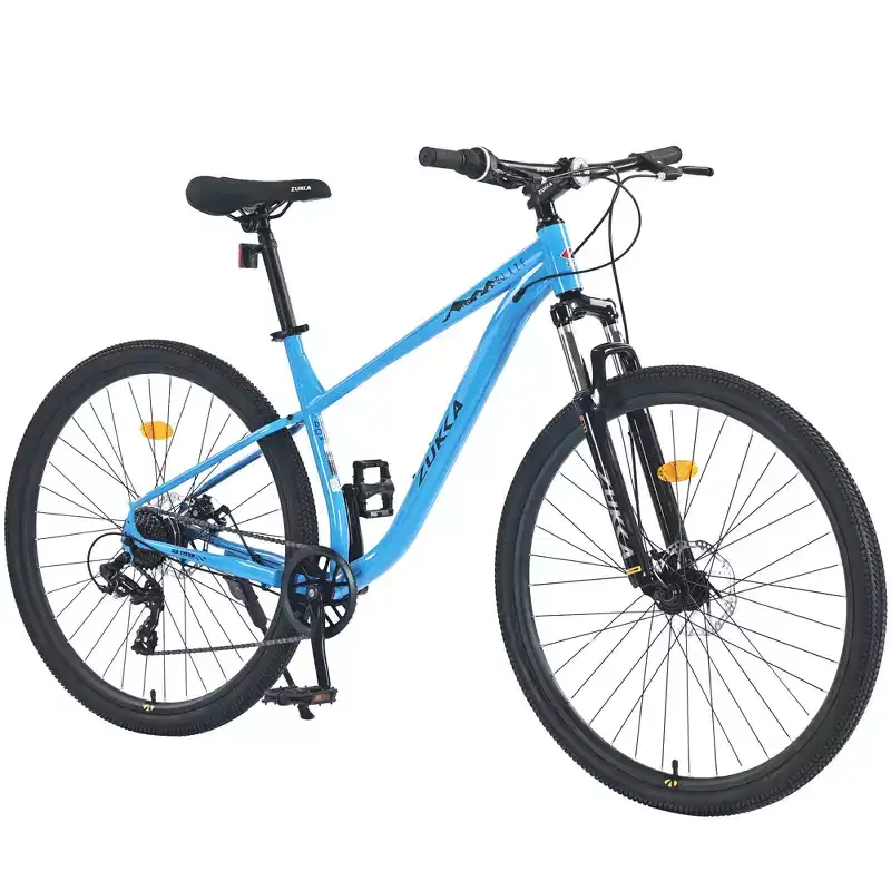 29 Inch Mountain Bike, Single Speed/ 8 Speeds , Steel Frame, Front Suspension Fork, Disc Brake Bicycle for Women Men Adult,Multi Color