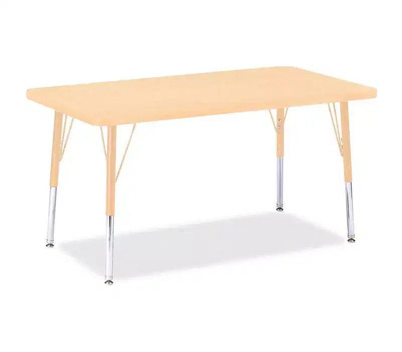 Jonti-Craft Berries Elementary Maple Top/Edge Rectangle Table (24 x 36)