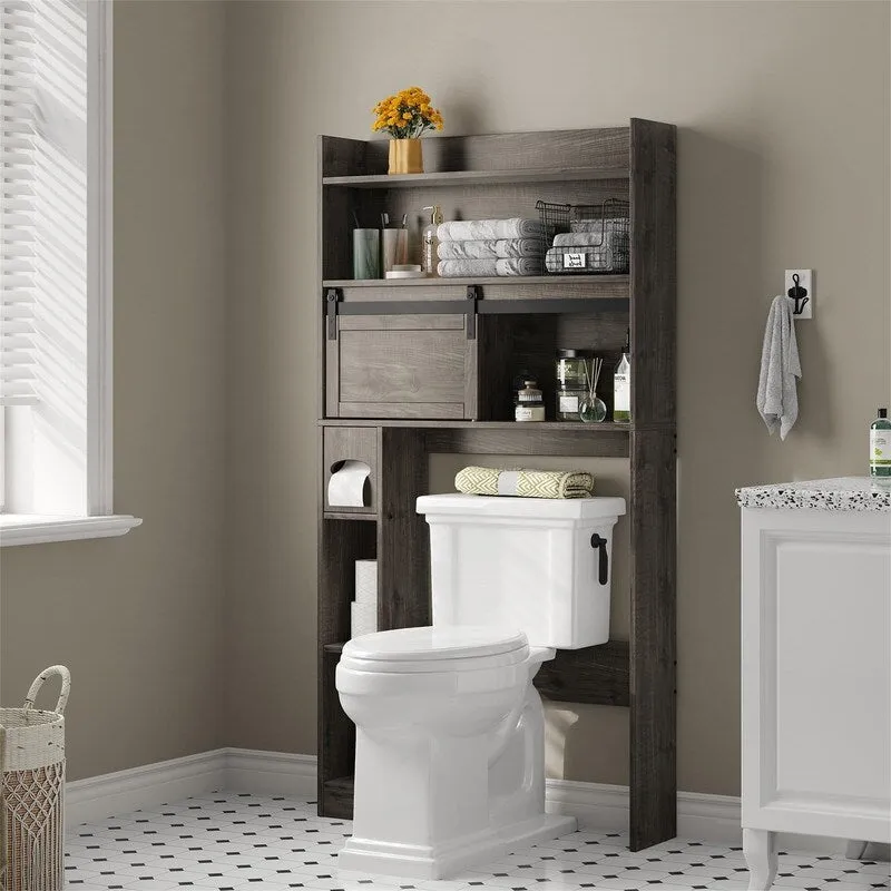 Over The Toilet Storage Cabinet - 7.7D x 32.3W x 61.9H