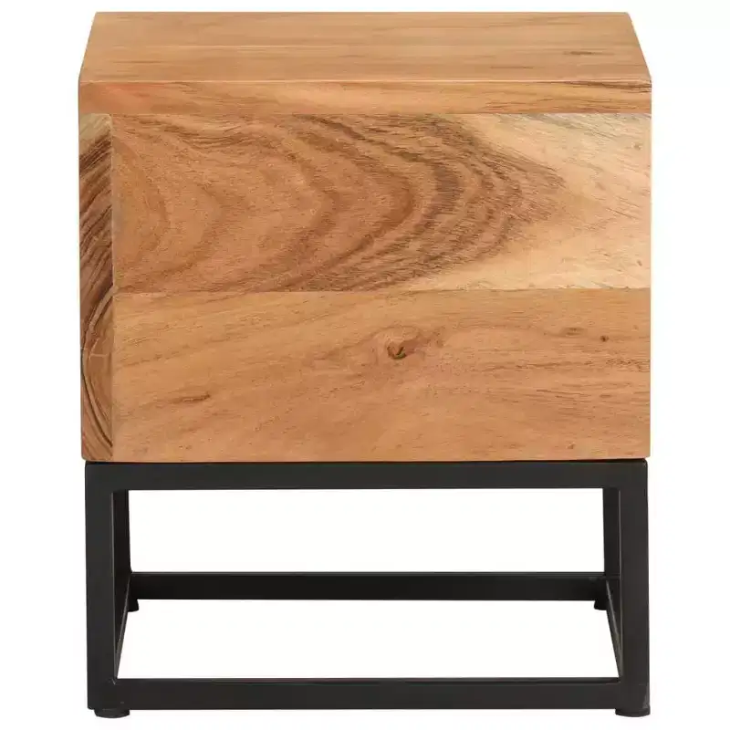 Solid Acacia Wood Side Table 11.8x11.8x13